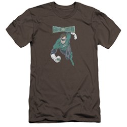 Dco - Mens Desaturated Green Lantern Premium Slim Fit T-Shirt