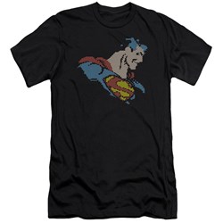 Dc - Mens Lite Brite Superman Premium Slim Fit T-Shirt