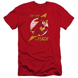 Dc Flash - Mens Flash Bolt Premium Slim Fit T-Shirt
