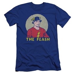 Dc Flash - Mens Faded Circle Premium Slim Fit T-Shirt
