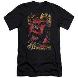 Jla - Mens Nightwing #1 Premium Slim Fit T-Shirt