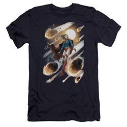 Jla - Mens Supergirl #1 Premium Slim Fit T-Shirt