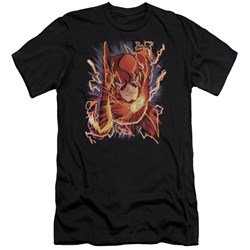 Jla - Mens Flash #1 Premium Slim Fit T-Shirt