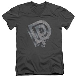 Deep Purple - Mens Dp Logo V-Neck T-Shirt