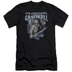 Masters Of The Universe - Mens Straight Outta Grayskull Premium Slim Fit T-Shirt