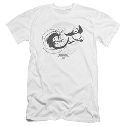 Kung Fu Panda - Mens Face Off Premium Slim Fit T-Shirt