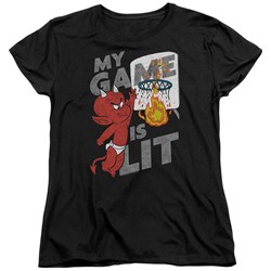 Hot Stuff - Womens Game Is Lit T-Shirt
