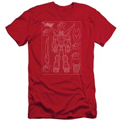 Voltron - Mens Voltron Schematic Slim Fit T-Shirt
