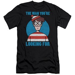 Wheres Waldo - Mens Looking For Me Premium Slim Fit T-Shirt
