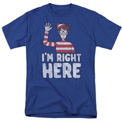 Wheres Waldo - Mens Im Right Here T-Shirt