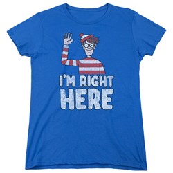 Wheres Waldo - Womens Im Right Here T-Shirt