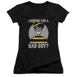 Wheres Waldo - Juniors Bad Boy V-Neck T-Shirt