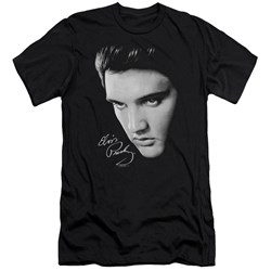 Elvis Presley - Mens Face Premium Slim Fit T-Shirt