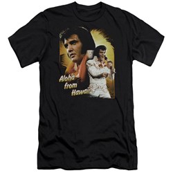 Elvis Presley - Mens Aloha Premium Slim Fit T-Shirt