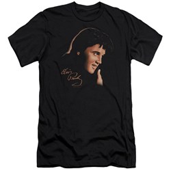 Elvis Presley - Mens Warm Portrait Premium Slim Fit T-Shirt