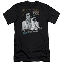 Elvis Presley - Mens Live In Vegas Premium Slim Fit T-Shirt