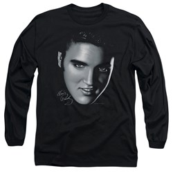 Elvis Presley - Mens Big Face Long Sleeve T-Shirt