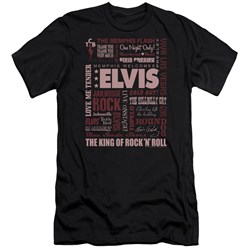 Elvis Presley - Mens Whole Lotta Type Premium Slim Fit T-Shirt