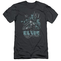 Elvis Presley - Mens 68 Leather Slim Fit T-Shirt