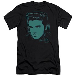 Elvis Presley - Mens Young Dots Premium Slim Fit T-Shirt