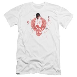 Elvis Presley - Mens Red Pheonix Premium Slim Fit T-Shirt