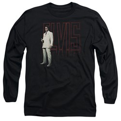Elvis Presley - Mens White Suit Long Sleeve T-Shirt
