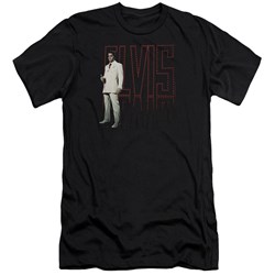 Elvis Presley - Mens White Suit Premium Slim Fit T-Shirt