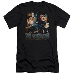 Elvis Presley - Mens 75 Years Premium Slim Fit T-Shirt