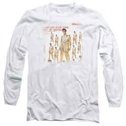 Elvis Presley - Mens 50 Million Fans Long Sleeve T-Shirt
