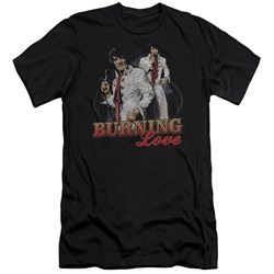Elvis Presley - Mens Burning Love Premium Slim Fit T-Shirt