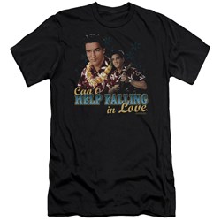 Elvis Presley - Mens Cant Help Falling Premium Slim Fit T-Shirt