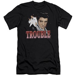 Elvis Presley - Mens Trouble Premium Slim Fit T-Shirt