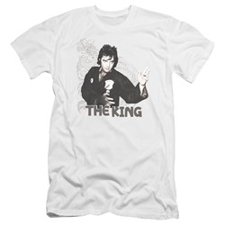 Elvis Presley - Mens Fighting King Premium Slim Fit T-Shirt