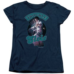 Elvis Presley - Womens Total Trouble T-Shirt