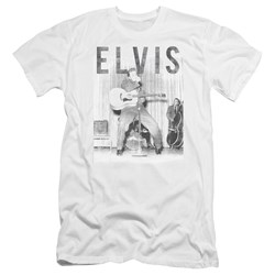Elvis Presley - Mens With The Band Premium Slim Fit T-Shirt
