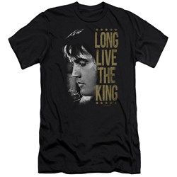 Elvis Presley - Mens Long Live The King Premium Slim Fit T-Shirt
