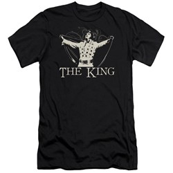 Elvis Presley - Mens Ornate King Premium Slim Fit T-Shirt