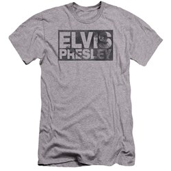 Elvis Presley - Mens Block Letters Premium Slim Fit T-Shirt