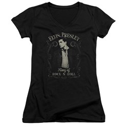 Elvis Presley - Juniors Rock Legend V-Neck T-Shirt