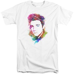 Elvis Presley - Mens Watercolor King Tall T-Shirt