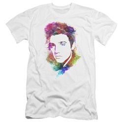 Elvis Presley - Mens Watercolor King Premium Slim Fit T-Shirt