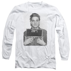 Elvis Presley - Mens Army Mug Shot Long Sleeve T-Shirt