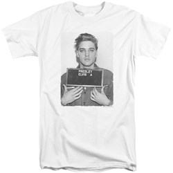 Elvis Presley - Mens Army Mug Shot Tall T-Shirt