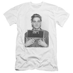 Elvis Presley - Mens Army Mug Shot Premium Slim Fit T-Shirt