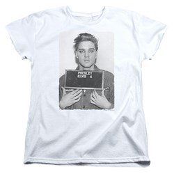 Elvis Presley - Womens Army Mug Shot T-Shirt