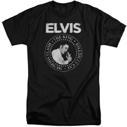 Elvis Presley - Mens Rock King Tall T-Shirt