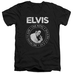 Elvis Presley - Mens Rock King V-Neck T-Shirt