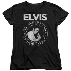 Elvis Presley - Womens Rock King T-Shirt