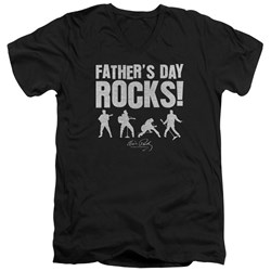 Elvis Presley - Mens Fathers Day Rocks V-Neck T-Shirt