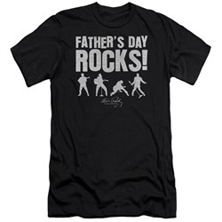 Elvis Presley - Mens Fathers Day Rocks Premium Slim Fit T-Shirt